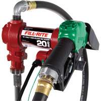 Pompe de transfert de carburant 12 V avec pistolet Les Fournitures Industrielles Méga