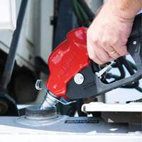 Red Ultra High-Flow Automatic Diesel Spout Nozzle Les Fournitures Industrielles Méga