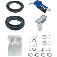 Pompe de transfert de fluide d'&eacute;chappement diesel (DEF) 115 V CA avec support pour cuve GRV et pistolet Les Fournitures Industrielles Méga