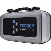 V2200Air 2-en-1: d&eacute;marreur de secours de 1200 A de pointe et gonfleur de pneus Les Fournitures Industrielles Méga