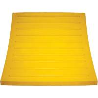 Wheel Chock, Polyurethane, Yellow, 15-1/4" W x 12-1/8" D x 10-3/4" H Les Fournitures Industrielles Méga