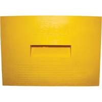 Wheel Chock, Polyurethane, Yellow, 15-1/4" W x 12-1/8" D x 10-3/4" H Les Fournitures Industrielles Méga