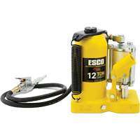 Pro Series Bottle Jack, 12 Ton(s), Air Hydraulic, 18-1/2" Raised Height Les Fournitures Industrielles Méga