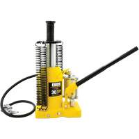 Cric-bouteille de s&eacute;rie Pro, 30 tonnes, Air comprim&eacute;/hydraulique, 20" Hauteur &eacute;lev&eacute;e Les Fournitures Industrielles Méga