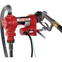 12V DC Fuel Transfer Pump with Nozzle Les Fournitures Industrielles Méga
