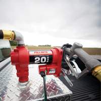 12V DC Fuel Transfer Pump with Nozzle Les Fournitures Industrielles Méga