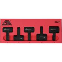 Exhaust Gas Sensor Socket Set, 5 Pieces, 1/2" Drive Size Les Fournitures Industrielles Méga