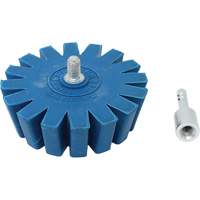 Conical Gear Eraser Wheel with Quick-Connect Arbor Adapter Les Fournitures Industrielles Méga