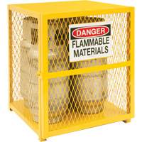 Armoire de rangement pour bouteilles &agrave; gaz, nbre de bouteilles: 4, 30" , 30" , 35" , Jaune Les Fournitures Industrielles Méga