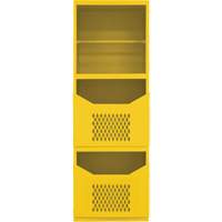 Armoire pour le contr&ocirc;le des d&eacute;versements, 1 Tablettes, 72" h x 24" la x 24" p, Acier, Jaune Les Fournitures Industrielles Méga