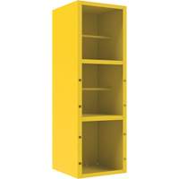 Armoire pour le contr&ocirc;le des d&eacute;versements, 1 Tablettes, 72" h x 24" la x 24" p, Acier, Jaune Les Fournitures Industrielles Méga