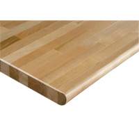 Hardwood Workbench Top, 48" W x 30" D, Bullnose Edge, 1-1/4" Thick Les Fournitures Industrielles Méga