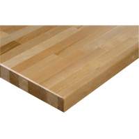 Hardwood Workbench Top, 72" W x 36" D, Square Edge, 1-1/4" Thick Les Fournitures Industrielles Méga