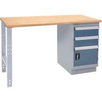 &eacute;tabli industriel, Porte a/combinaison de tiroirs, Cap 1000 lb, 72" la x 30" p, 34" h Les Fournitures Industrielles Méga