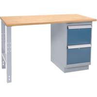 &eacute;tabli industriel, Porte a/combinaison de tiroirs, Cap 1000 lb, 60" la x 36" p, 34" h Les Fournitures Industrielles Méga