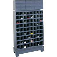 Modular Small Parts Storage Unit, Steel, 18 Drawers, 33-3/4" x 12-1/4" x 58-5/8", Grey Les Fournitures Industrielles Méga