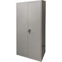 Armoire de rangement, Acier, 4 Tablettes, 66" h x 30" la x 15" P, Gris Les Fournitures Industrielles Méga