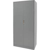 Armoires de rangement Hi-Boy, Acier, 4 Tablettes, 72" h x 36" la x 18" P, Gris Les Fournitures Industrielles Méga