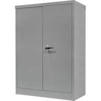 Armoire de rangement &agrave; hauteur de comptoir, Acier, 2 Tablettes, 42" h x 30" la x 15" P, Gris Les Fournitures Industrielles Méga