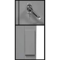 Armoire de rangement &agrave; hauteur de comptoir, Acier, 2 Tablettes, 42" h x 30" la x 15" P, Gris Les Fournitures Industrielles Méga