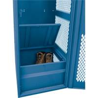 Casier pour &eacute;quipement avec porte, Acier, 24" la x 24" p x 72" h, Bleu fonc&eacute; Les Fournitures Industrielles Méga