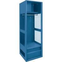 Casier pour &eacute;quipement, Acier, 24" la x 18" p x 72" h, Bleu fonc&eacute; Les Fournitures Industrielles Méga