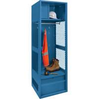 Casier pour &eacute;quipement, Acier, 24" la x 18" p x 72" h, Bleu fonc&eacute; Les Fournitures Industrielles Méga