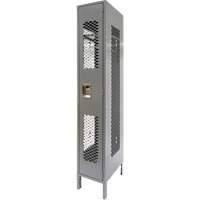 Casiers ventil&eacute;s, 12" x 18" x 78", Acier, Gris, D&eacute;mont&eacute;, Perfor&eacute; Les Fournitures Industrielles Méga