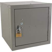 Casier cubique empilable, 12" x 12" x 12", Acier, Gris, D&eacute;mont&eacute; Les Fournitures Industrielles Méga