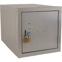 Casier cubique empilable, 12" x 18" x 12", Acier, Gris, D&eacute;mont&eacute; Les Fournitures Industrielles Méga