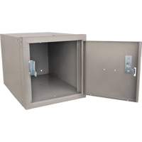 Casier cubique empilable, 12" x 18" x 12", Acier, Gris, D&eacute;mont&eacute; Les Fournitures Industrielles Méga