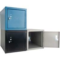 Casier cubique empilable, 12" x 18" x 12", Acier, Gris, D&eacute;mont&eacute; Les Fournitures Industrielles Méga