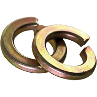 Rondelle d'arr&ecirc;t fendue, 1/4", Zinc jaune Les Fournitures Industrielles Méga