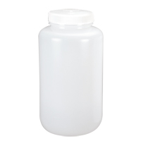 Wide-Mouth Bottles, Round, 1/2 gal., Plastic Les Fournitures Industrielles Méga