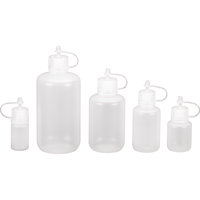 Bouteilles rondes &agrave; ouverture &eacute;troite, Ronde, 1/2 oz, Plastique Les Fournitures Industrielles Méga