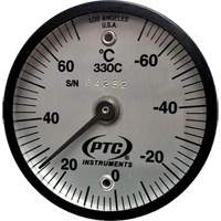 Thermom&egrave;tre de surface magn&eacute;tique, Contact, Analogique, -56.7-21.1°F (-70-70°C) Les Fournitures Industrielles Méga