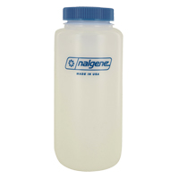 Bouteilles &agrave; large ouverture, Ronde, 32 oz, Plastique Les Fournitures Industrielles Méga