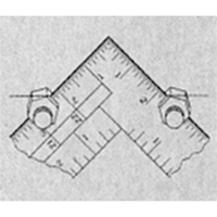 Fixations de calibre d'escalier pour &eacute;querres de charpente & &eacute;querres de charpentier Les Fournitures Industrielles Méga