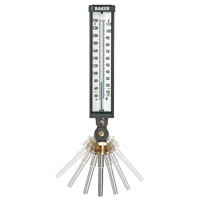 Variable Angle Industrial Thermometers, Contact, Analogue, 0-120°F (-17-49°C) Les Fournitures Industrielles Méga