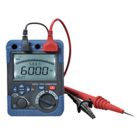 V&eacute;rificateur de r&eacute;sistance d'isolement avec certificat de calibration, Num&eacute;rique Les Fournitures Industrielles Méga