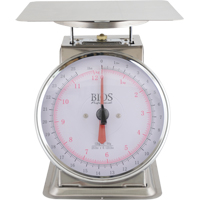 Balance &agrave; plateau sup&eacute;rieur, Capacit&eacute; 25 lb 12 kg, Graduations 0,125 lb / 50 g Les Fournitures Industrielles Méga