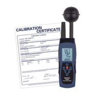 Compteur de contrainte thermique au thermom&egrave;tre-globe mouill&eacute; (WBGT) avec certificat de calibration Les Fournitures Industrielles Méga