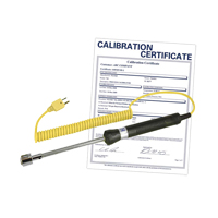 Surface Thermocouple Probe with Calibration Certificate, 500 °C (932°F) Max. Temp. Les Fournitures Industrielles Méga