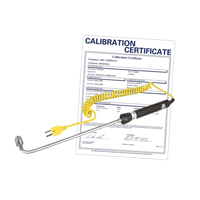 Right Angle Thermocouple Surface Probe with Calibration Certificate, 500 °C (932°F) Max. Temp. Les Fournitures Industrielles Méga