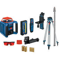 Ensemble laser rotatif horizontal/vertical auto-nivelant Revolve2000, 2000' (609,6 m), 670 N.m Les Fournitures Industrielles Méga