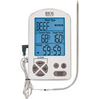 Thermom&egrave;tre &agrave; viande haute de gamme et minuterie, Contact, Num&eacute;rique, -4-122°F ( -20-50°C) Les Fournitures Industrielles Méga