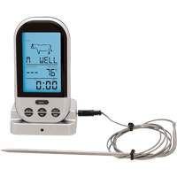 Thermom&egrave;tre &agrave; viande et &agrave; volaille sans fil, Contact, Num&eacute;rique, 32-482°F (0-250°C) Les Fournitures Industrielles Méga