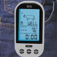 Thermom&egrave;tre &agrave; viande et &agrave; volaille sans fil, Contact, Num&eacute;rique, 32-482°F (0-250°C) Les Fournitures Industrielles Méga