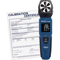 An&eacute;mom&egrave;tre &agrave; h&eacute;lices Bluetooth Smart avec certificat de calibration, Enregistrement des donn&eacute;es, Gamme de v&eacute;locit&eacute; d'air de 0,6 - 25 m/sec/118 - 4921 pi/min/2,1 - 90 km/h/1,3 - 55,9 mi/h Les Fournitures Industrielles Méga
