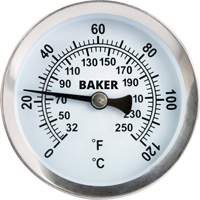 Thermom&egrave;tre de surface tuyau, Sans contact, Analogique, 32-250°F (0-120°C) Les Fournitures Industrielles Méga